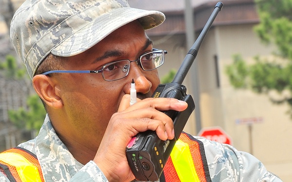 EMI tests Osan responders and evaluators