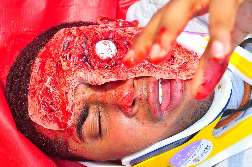 EMI tests Osan responders and evaluators