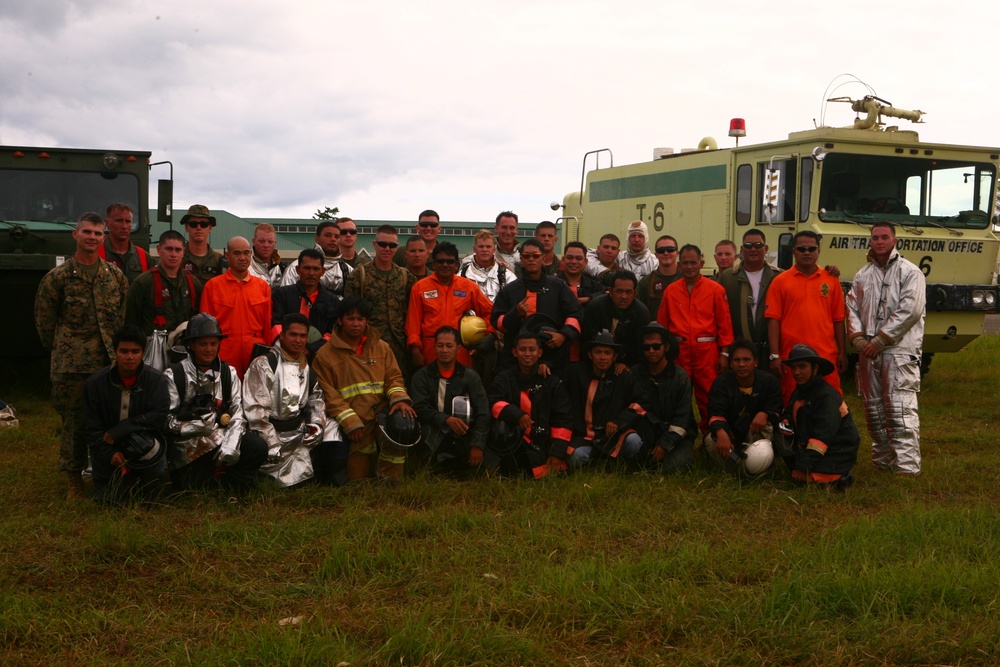 Philippine, US military conduct bilateral firefighting training