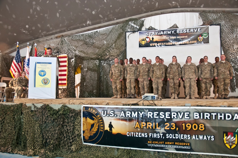 Army Reserve's 104th birthday