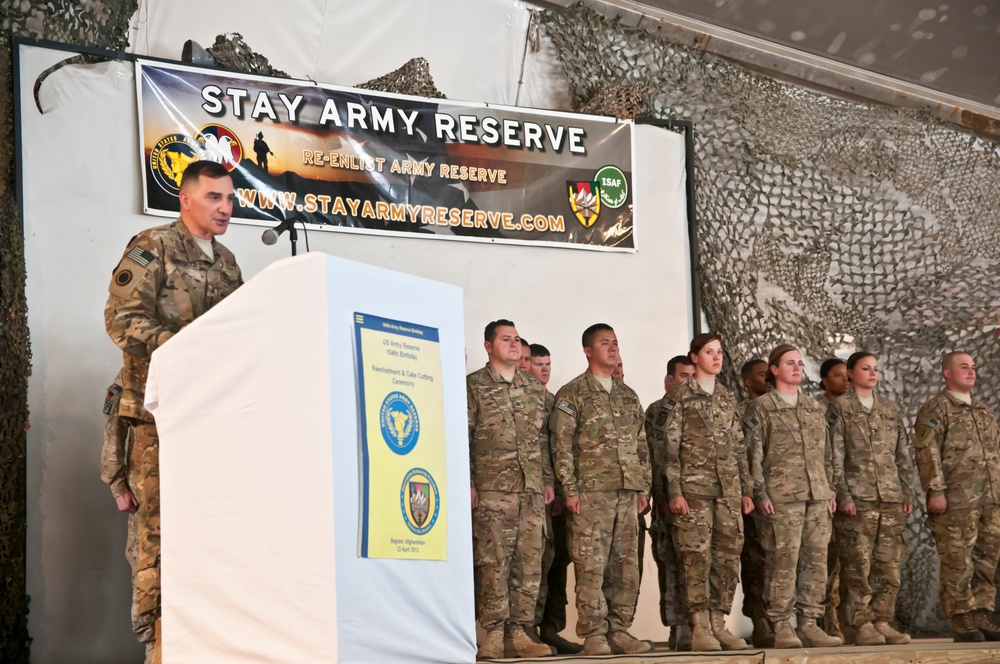 Army Reserve's 104th brithday