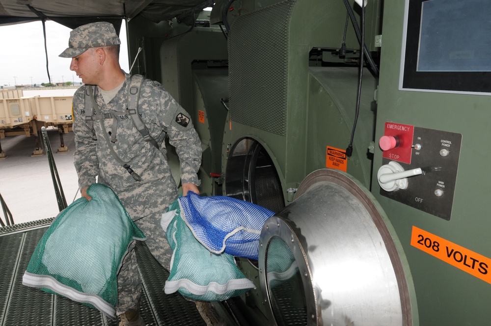 Soldiers take over post laundry operations; upkeep skills, avoid additional costs