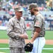 Waldhauser throws first pitch for Padres