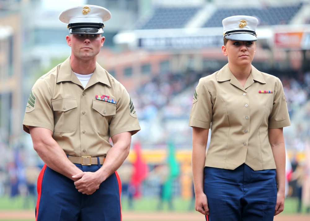 Non-commissioned officers of the quarter honored at Padres game