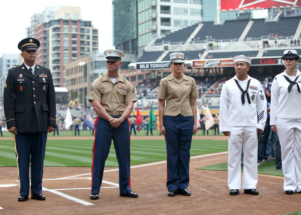 Non-commissioned officers of the quarter honored at Padres game