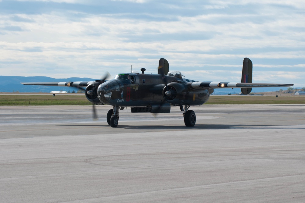 B-25 visits Ellsworth