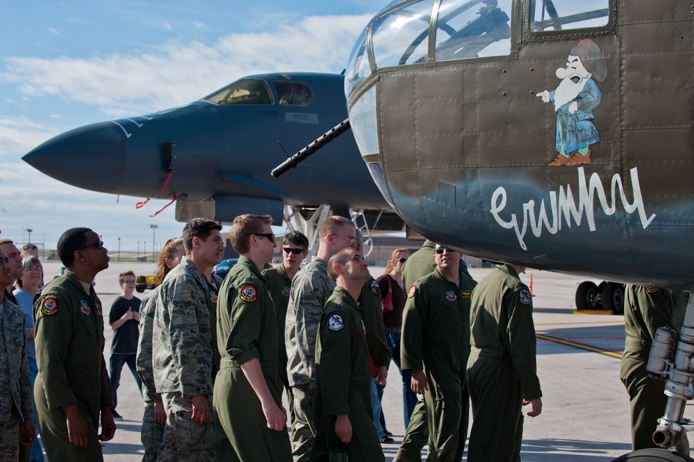 B-25 visits Ellsworth