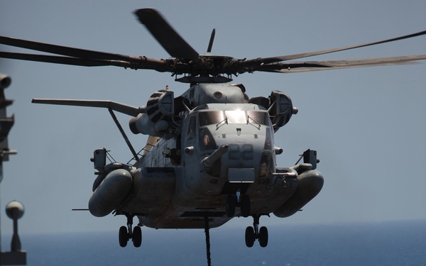 Flight operations aboard USS Makin Island