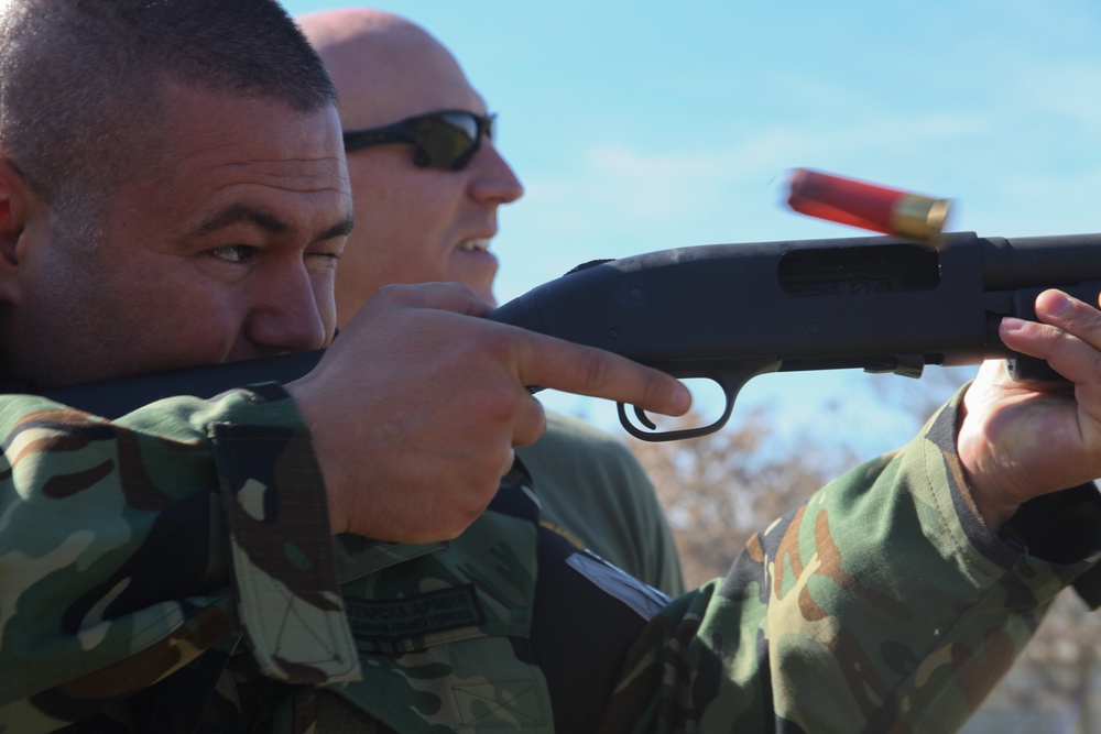 Riot-Ready Marines Display Non-Lethal Capabilities to Bulgarians