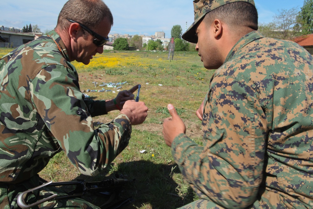 Riot-Ready Marines Display Non-Lethal Capabilities to Bulgarians