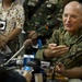 US and Philippine Marine commanders answer question from international press during Balikatan 2012