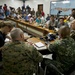 US and Philippine Marine commanders answer question from international press during Balikatan 2012