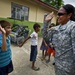 US and Philippine soldiers bring aid to local elementary school during Balikatan 2012