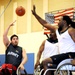 Warrior Games 2012 wheelchair basketball practice