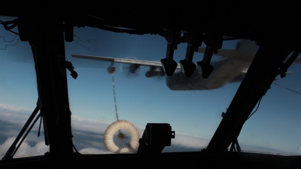 In close quarters: HMH-361 aerial refueling