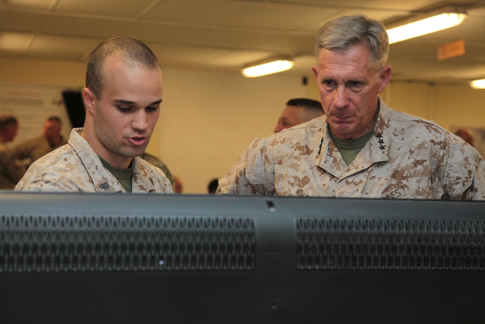 Camp Leatherneck meeting