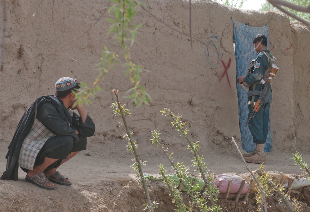 Afghan National Security Forces lead the way in providing security for Panjwai district