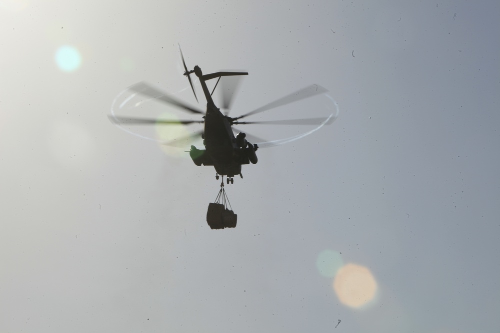 Marines resupply at Observation Post Shrine