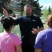 Army veteran volunteers with Fort Carson middle school students