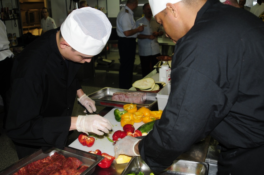 Culinary Specialists show their skill at Fleet Week Galley Wars competition