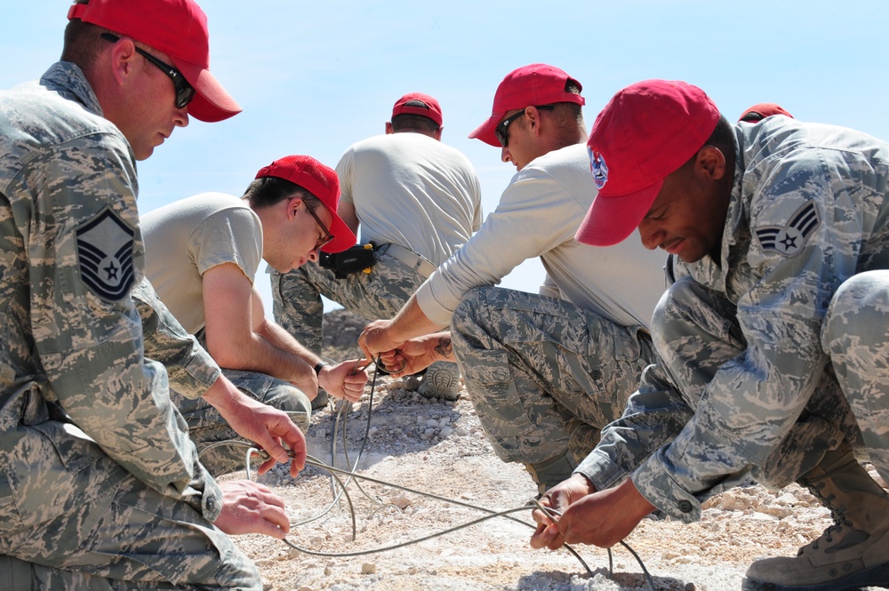 820th RED HORSE builds new road