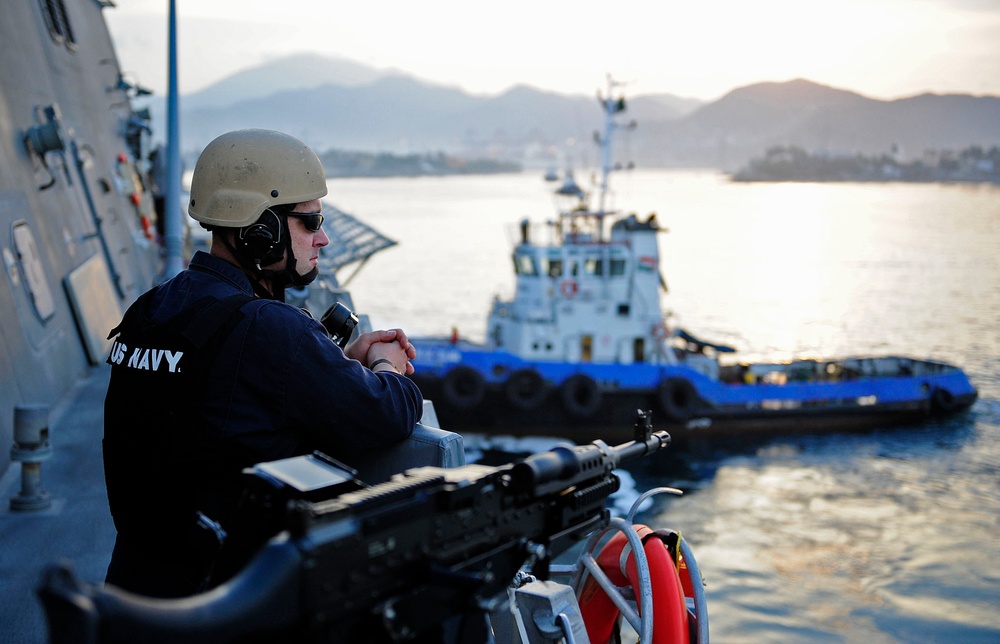 Independence departs Manzanillo, Mexico