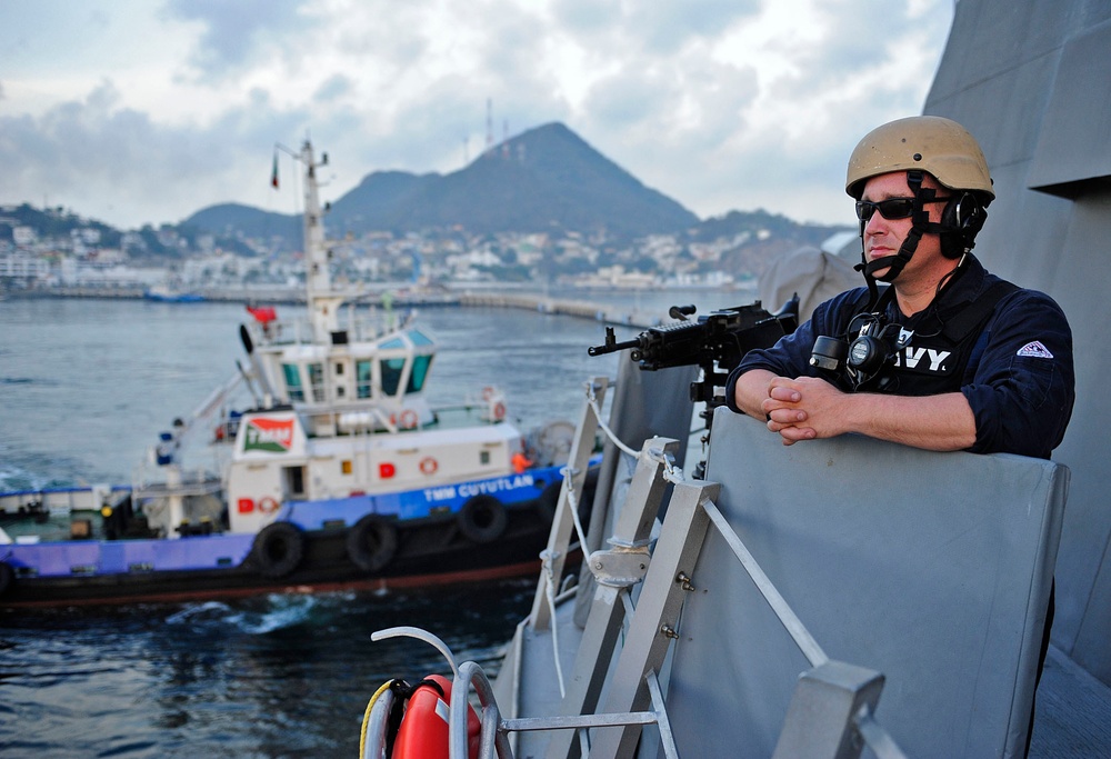 Independence departs Manzanillo, Mexico