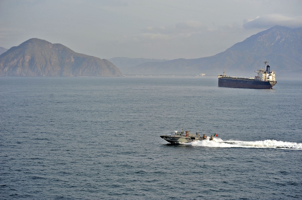 Independence departs Manzanillo, Mexico