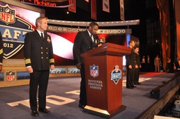 SEALs and sailors attend the 2012 NFL Draft
