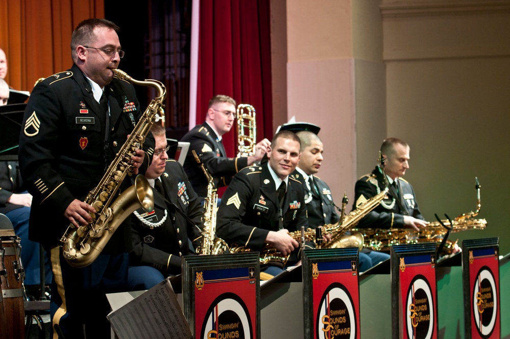 A welcoming presence: 56th Army Band the face of the Army in small-town California