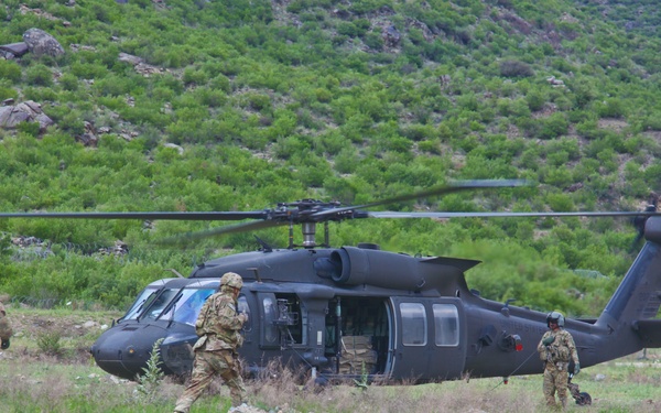 Brig Gen. Funk's visit to COP Pirtle King