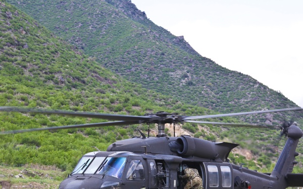 Brig Gen. Funk's visit to COP Pirtle King