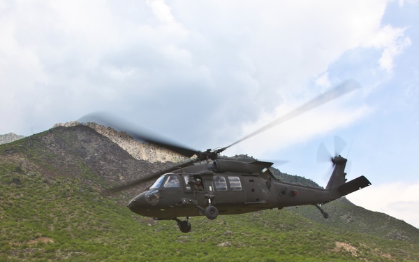 Brig Gen. Funk's visit to COP Pirtle King