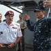 Polish general aboard USS Bataan