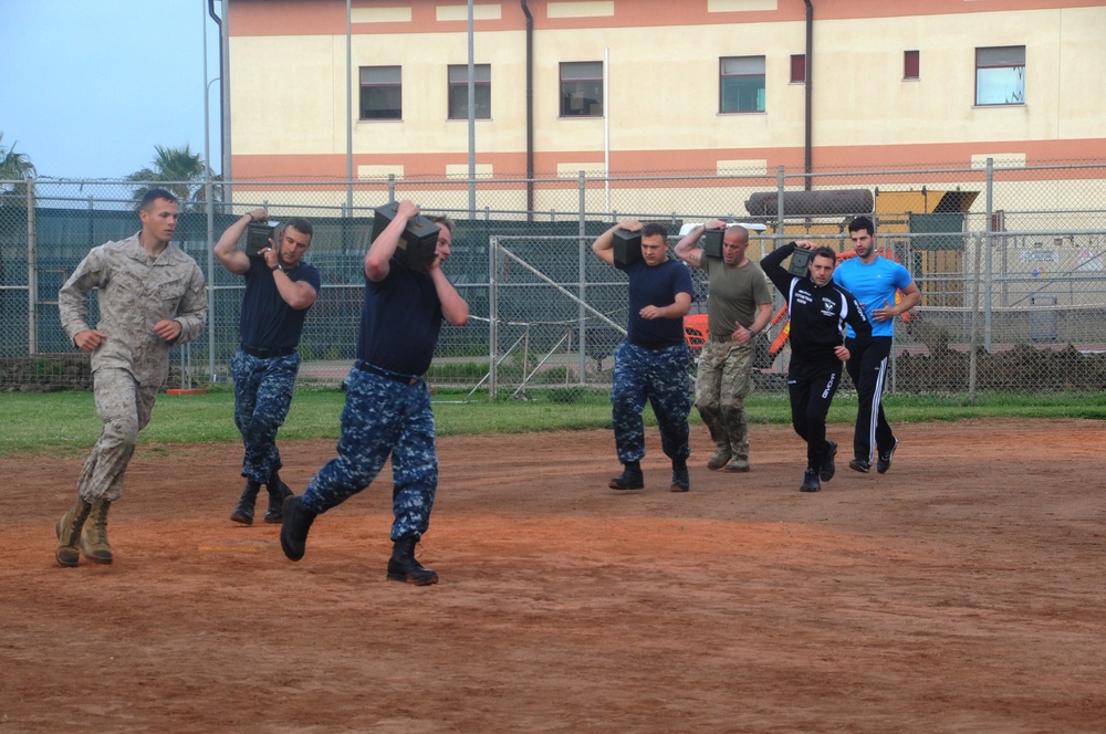 Exercises at Naval Air Station Sigonella