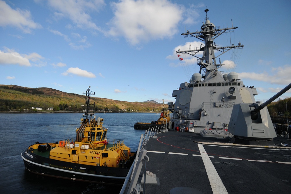 USS Forrest Sherman in Scotland