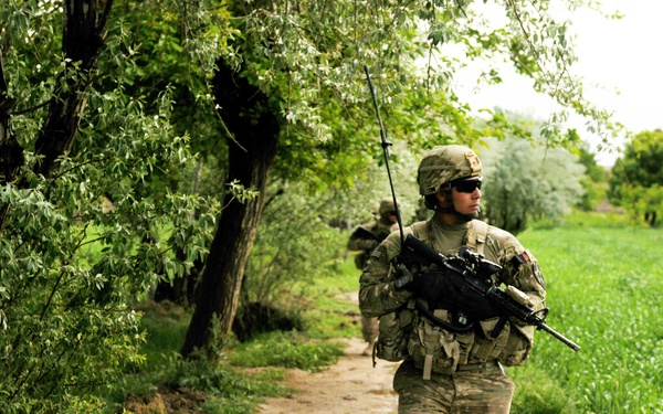 1-14th CAV provides support to ANP's clearance mission