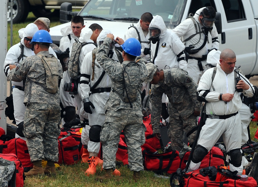 Guard response brigade trains for emergency relief