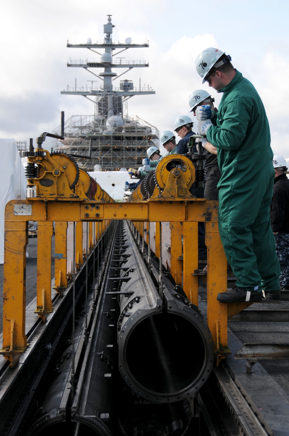 USS Ronald Reagan action