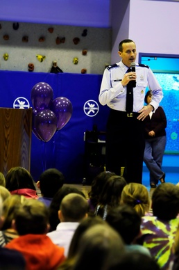Crawford Elementary School celebrates Alaska's first "Purple Up!" day