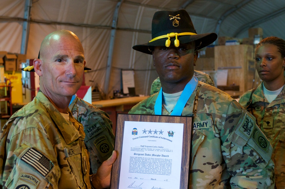 82nd Combat Aviation Brigade inducts non-commissioned officers to Sgt. Audie Murphy club