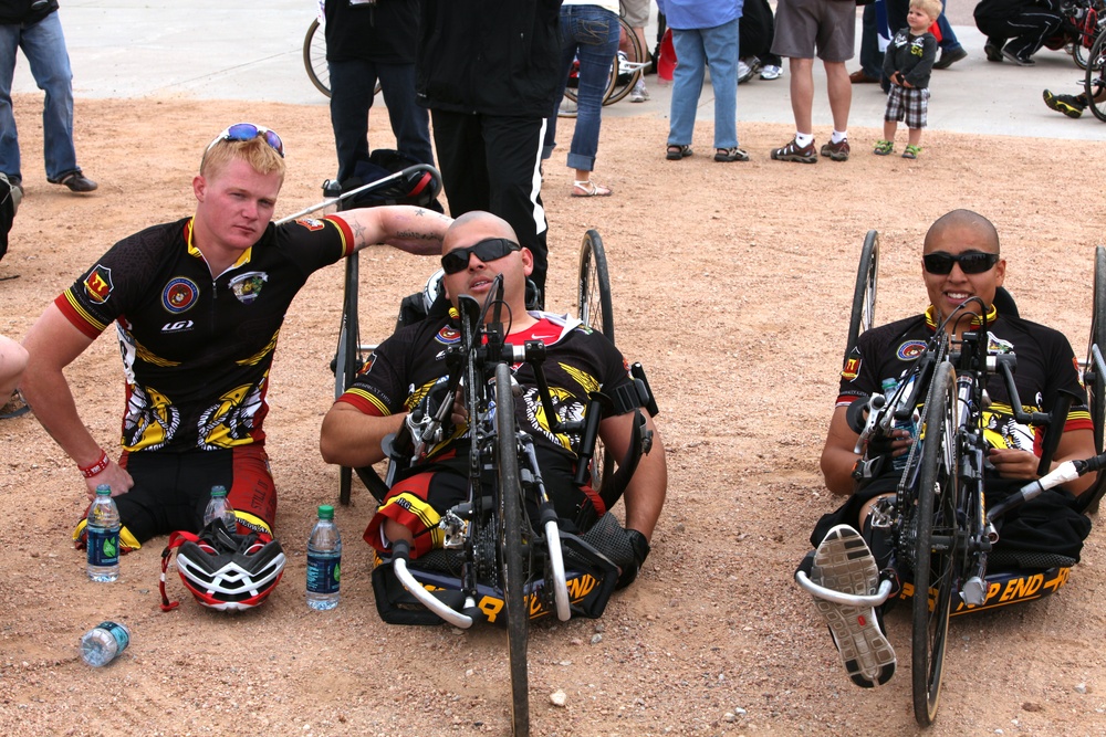 Marines excel in cycling at 2012 Warrior Games