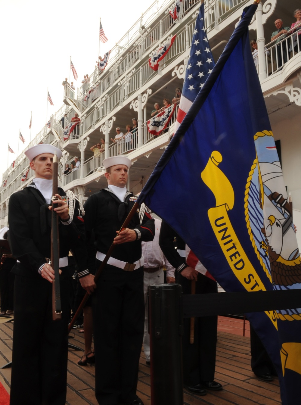 Christening ceremony of the steamboat American Queen