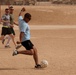 Recruiting Command Marine competes with All-Marine Soccer Team