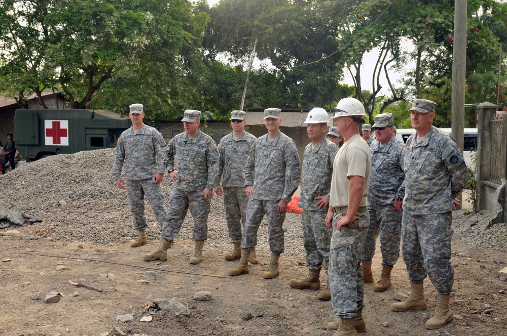 Missouri National Guard leadership tour Honduras work sites