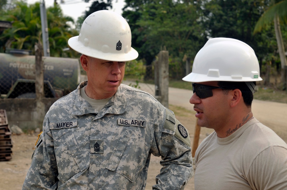 Missouri National Guard leadership tour Honduras work sites