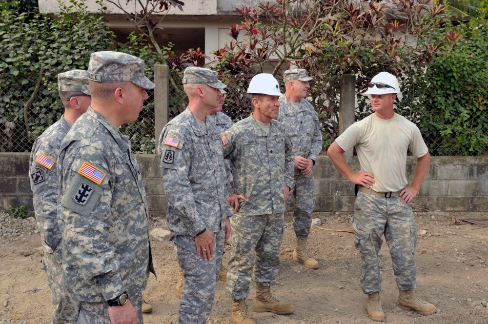 Missouri National Guard leadership tour Honduras work sites