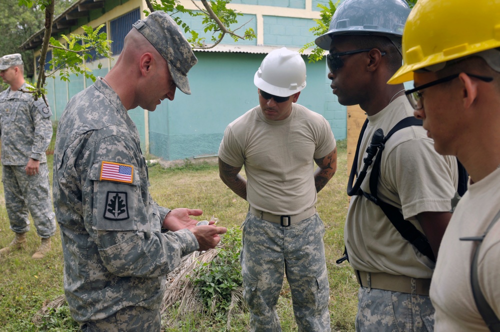 Missouri National Guard leadership tour Honduras work sites