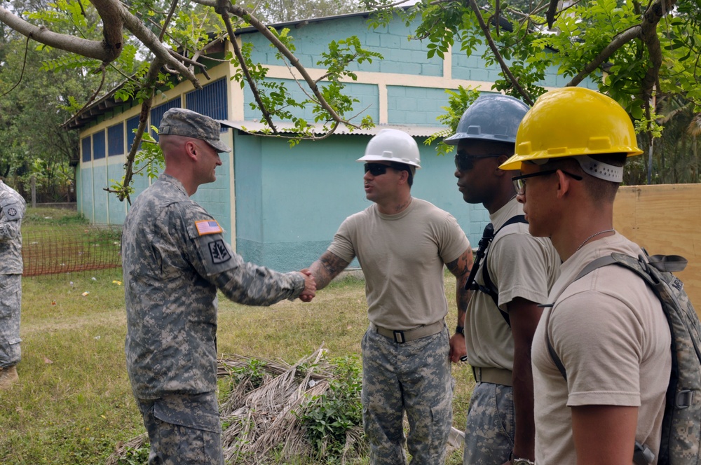 Missouri National Guard leadership tour Honduras work sites