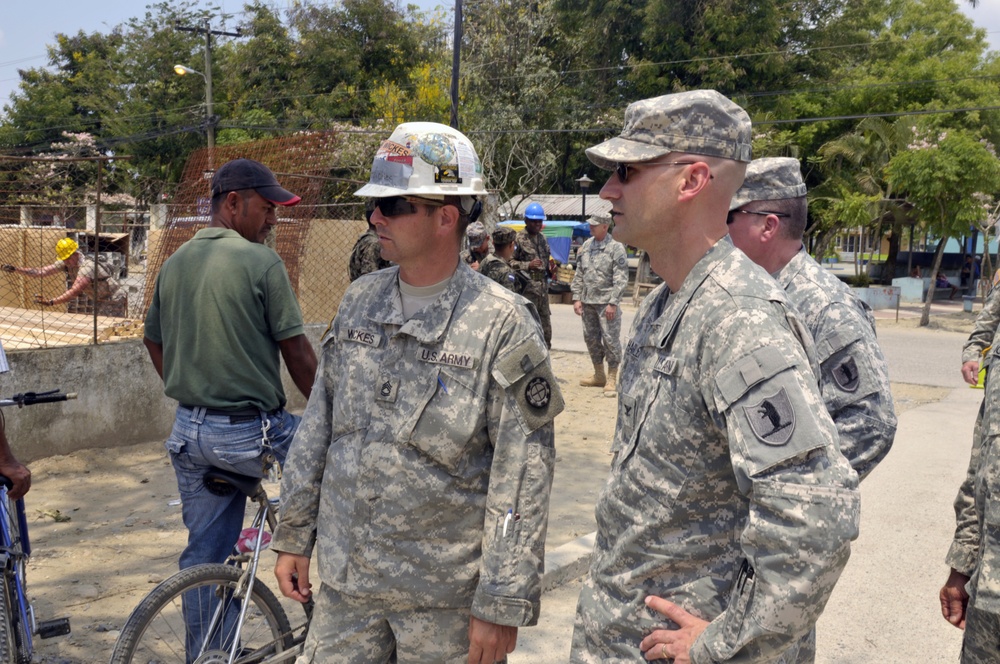 Missouri National Guard leadership tour Honduras work sites